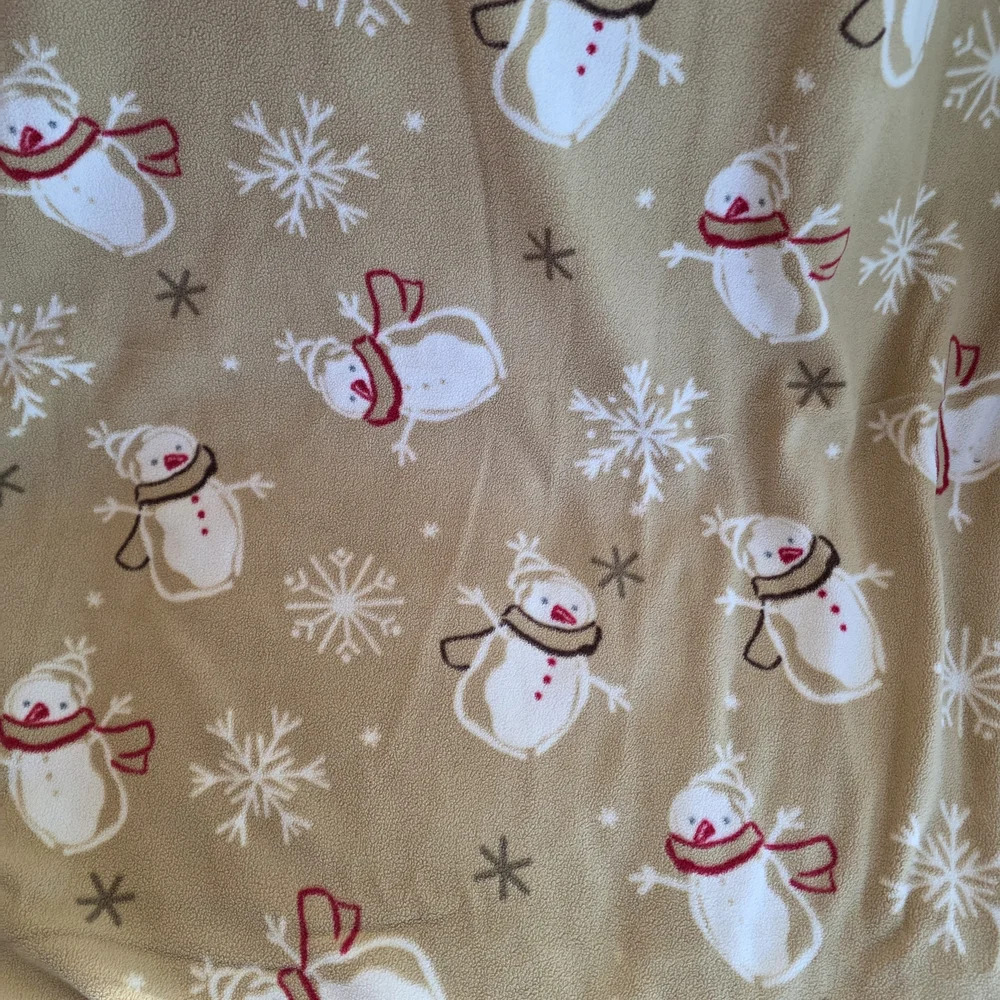 Snowman Fleece Throw Blanket